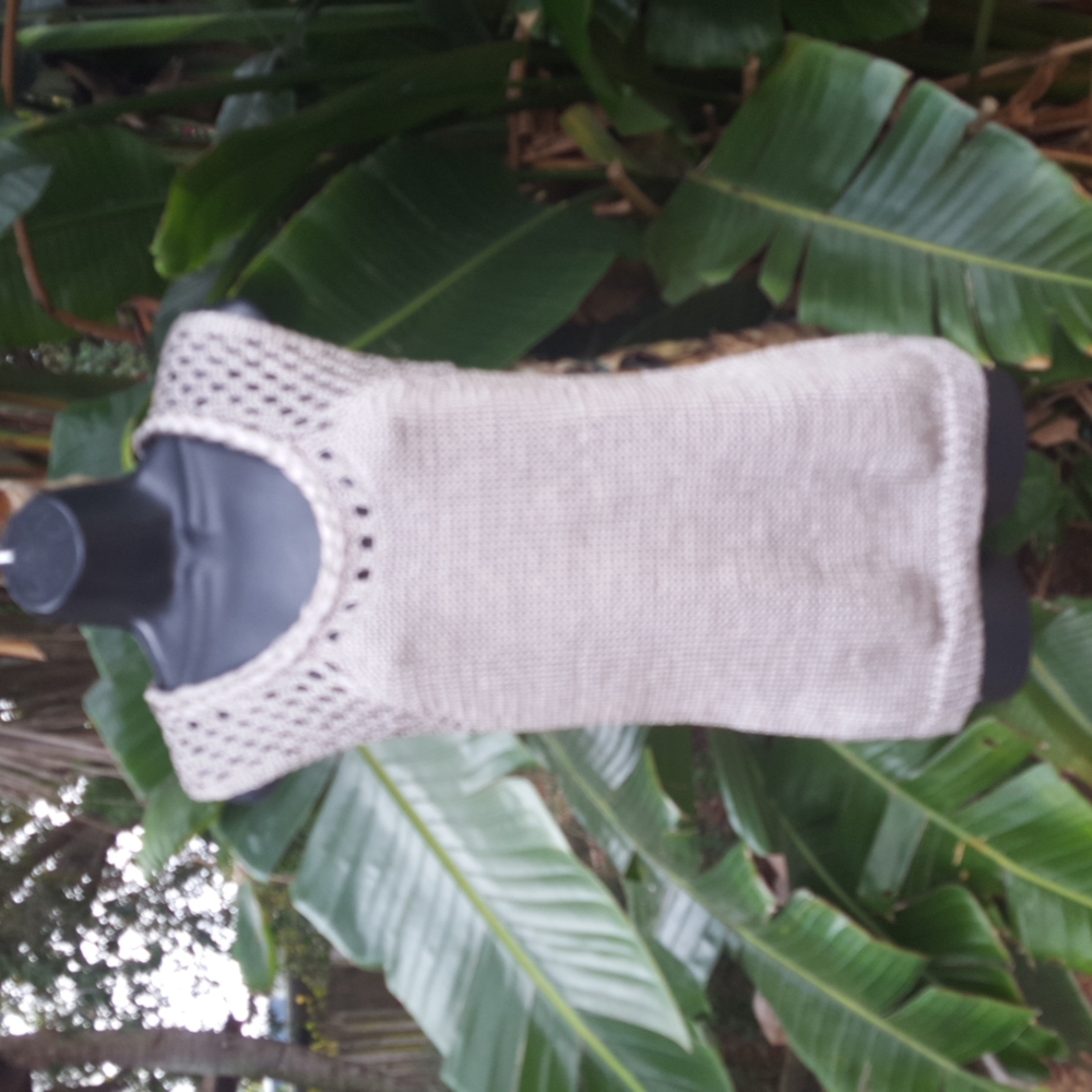 Silver crochet top